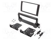 Radio frame; Chrysler,Dodge,Jeep; 2 DIN; matt black METRA