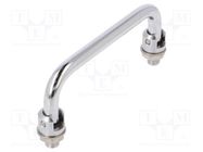 Holder; chromium plated steel; chromium plated; H: 43mm; Ø: 10mm ELESA+GANTER