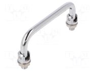 Holder; chromium plated steel; chromium plated; H: 43mm; Ø: 10mm ELESA+GANTER