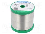 Tin; lead free; Sn96,5Ag3Cu0,5; 1mm; 500g; reel; 217÷221°C; 2.2% ALPHA