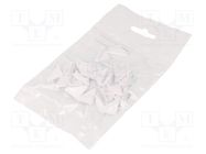 Cap for LED profiles; white; 20pcs; ABS; CABI12 TOPMET