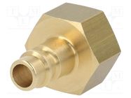 Connector; connector pipe; 0÷35bar; brass; NW 7,2; -20÷100°C PNEUMAT