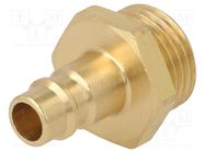 Connector; connector pipe; 0÷35bar; brass; NW 7,2; -20÷100°C PNEUMAT