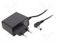 Power supply: switching; mains,plug; 15VDC; 1A; 15W; Plug: EU; 84.1% ESPE