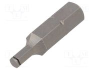 Screwdriver bit; hex key; HEX 3mm; Overall len: 25mm; MagicRing® WIHA