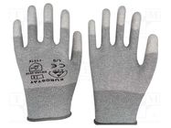 Protective gloves; ESD; XXL; Features: dissipative; grey EUROSTAT GROUP