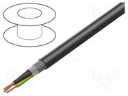 Wire; ÖLFLEX® ROBUST 215C; 3G0.5mm2; black; 300V,500V; CPR: Fca LAPP