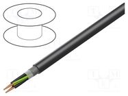 Wire; ÖLFLEX® ROBUST 215C; 4G0.5mm2; black; 300V,500V; CPR: Fca 