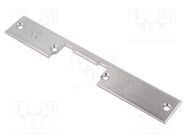 Frontal plate; short,flat; W: 25mm; for electromagnetic lock LOCKPOL