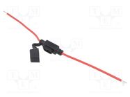 Fuse holder; 11mm; 15A; Leads: cables; -40÷85°C; 58V OPTIFUSE