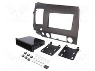 Radio frame; Honda; 1 DIN,2 DIN; charcoal METRA