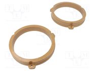 Spacer ring; MDF; 165mm; Fiat; impregnated,varnished; 2pcs. 4CARMEDIA