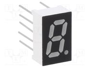 Display: LED; 7-segment; 8mm; 0.32"; No.char: 1; red; 100mcd; anode OPTOSUPPLY