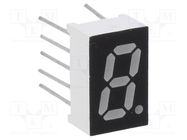 Display: LED; 7-segment; 8mm; 0.32"; No.char: 1; red; 100mcd; cathode OPTOSUPPLY