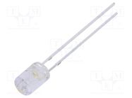 LED; 5mm; white warm; 750÷1120mcd; 100°; Front: flat; 12÷15V; 225mW OPTOSUPPLY