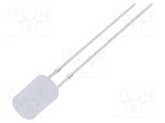 LED; 5mm; white warm; 750÷1120mcd; 140°; Front: flat; 2.9÷3.4VDC OPTOSUPPLY