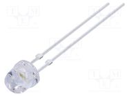 LED; 4.9mm; white warm; 4200÷5800mcd; 60°; Front: flat; 2.9÷3.4VDC OPTOSUPPLY