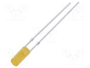 LED; 3mm; orange; 330÷500mcd; 110°; Front: flat; 2.1÷2.6VDC; 78mW OPTOSUPPLY