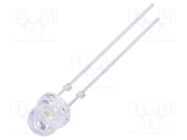 LED; 4.9mm; white cold; 5800÷7000mcd; 60°; Front: flat; 2.9÷3.4VDC OPTOSUPPLY