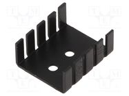 Heatsink: extruded; U; TO202,TO218,TO220; black; L: 30mm; W: 25.4mm Wakefield Thermal