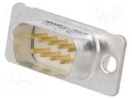 D-Sub; PIN: 9; socket; male; for panel mounting; straight; 5A Amphenol Communications Solutions