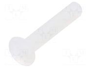Screw; M3x16; 0.5; Head: oval,countersunk; slotted; 1mm; polyamide DREMEC