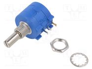 Potentiometer: shaft; multiturn; 5kΩ; 2W; ±5%; 6.3mm; linear SR PASSIVES