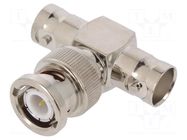 T adapter; BNC male,BNC female x2; Insulation: PTFE; 50Ω MUELLER ELECTRIC