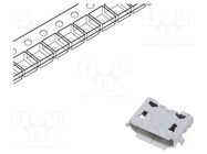 Connector: USB B micro; socket; ZX; on PCBs; SMT; PIN: 5; horizontal HIROSE