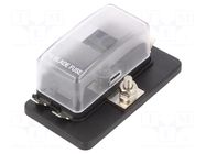 Fuse boxes; 11mm; 30A; screw; Leads: connectors; ways: 4; -20÷85°C OPTIFUSE