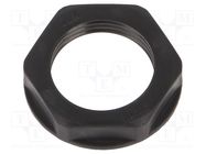 Nut; M20; polyamide; black; -20÷90°C; Thread: metric; Pitch: 1.5 BM GROUP