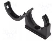 Bracket; polyamide; HelaGuard; black; UL94V-2; Size: 42; -50÷135°C HELLERMANNTYTON