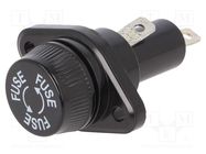 Fuse holder; 10.3x38.1mm; 30A; on panel; 600VAC; UL94V-1 OPTIFUSE