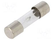 Fuse: fuse; 20A; 250VAC; time-lag; glass; 5x20mm; brass; bulk OPTIFUSE