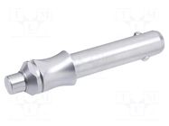 Locking pin; without handle,with locking; stainless steel; 8mm ELESA+GANTER