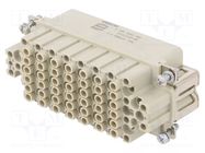 Connector: HDC; contact insert; female; 10A; 250V; Han® DDD; 107+PE HARTING