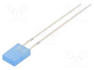 LED; rectangular; 2x5x7mm; bipolar; blue; 220÷330mcd; 100°; 20mA OPTOSUPPLY