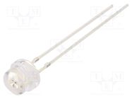 LED; 4.8mm; orange; 150÷220mcd; 100°; Front: convex; 5VDC OPTOSUPPLY