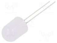 LED; 10mm; white cold; 750÷1120mcd; 30°; Front: flat; 2.8÷3.6V OPTOSUPPLY