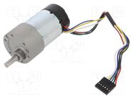 Motor: DC; with gearbox; 6÷12VDC; 5.5A; Shaft: D spring; 330rpm POLOLU