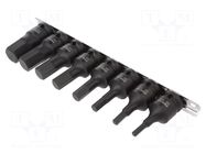 Wrench-set; 6-angles,socket spanner,impact; 8pcs. PROLINE