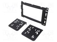 Radio frame; Chevrolet,Opel,Pontiac,Saturn; 2 DIN; black ACV