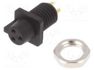 Connector: circular; 709,719; 60V; PIN: 3; socket; female; soldering BINDER