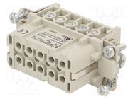 Connector: HDC; female; EPIC H-A; PIN: 10; 10+PE; size H-A 10; 16A LAPP