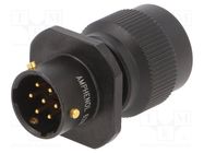 Connector: circular; socket,plug; PIN: 7; male; soldering; 62IN AMPHENOL