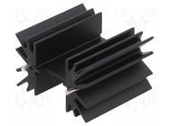 Heatsink: extruded; H; TO218,TO220,TO247; black; L: 41.9mm; 3.3°C/W Wakefield Thermal