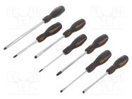 Kit: screwdrivers; for impact; Phillips,slot; 7pcs. BETA