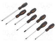 Kit: screwdrivers; for impact; Phillips,slot; 7pcs. BETA