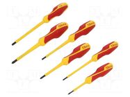 Kit: screwdrivers; insulated; 1kVAC; Phillips,slot; 6pcs. BETA