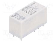 Relay: electromagnetic; DPDT; Ucoil: 5VDC; Icontacts max: 8A; G2RL OMRON Electronic Components